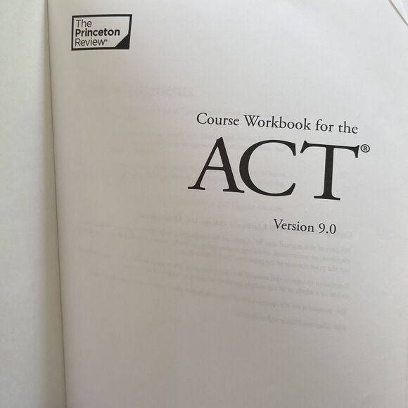 The Princeton Review Course Workbook For ACT Version 9 Science Reading Math etc - Picture 2 of 8